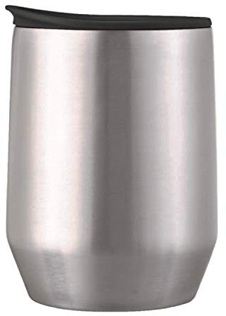 HARIO MIOLOVE OSM-270-B - Vaso de acero inoxidable, colador extraño, color negro, capacidad práctica: 270 ml