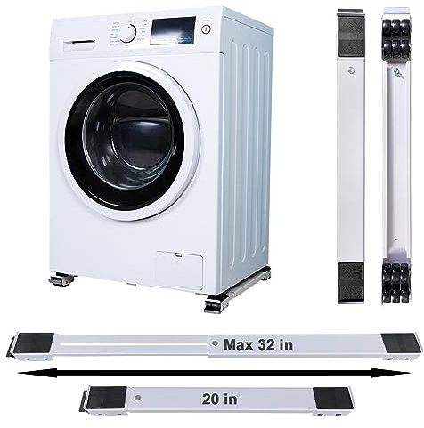 Yutianli Der robuste ausziehbare Geräteroller ist geeignet für Waschmaschinen, Kühlschränke, Trockner, Geschirrspüler und andere schwere Gegenstände, kann 300 kg tragen. Waschmaschinenboden