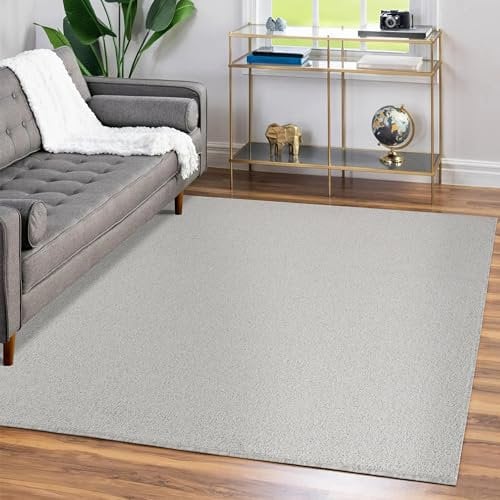 Teppium Moderner Kurzflor Teppich Läufer Flur 60 x 100 cm Creme - Waschbarer Teppich, Flauschig und Weich - Ideal als Bettvorleger im Schlafzimmer, Küchenläufer oder Wohnzimmerteppich