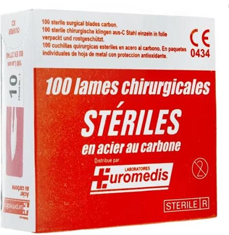Lame de bistouri stérile Taille N°11 – Euromedis - Boite de 100