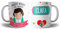 Kartoon Kase Taza Trabajadora Social Original Personalizada con Nombre | Mejor del Mundo Taza Profesiones de Cafe Desayuno para Regalar (Trabajadora Social)
