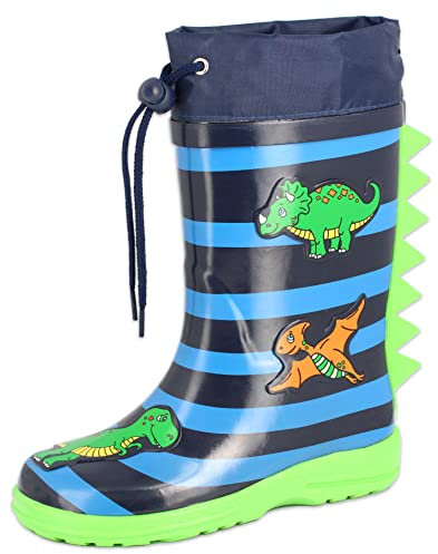 Beck Dinoworld, Stivali in Gomma, Blu, 23 EU