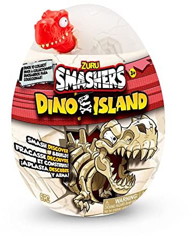 Bizak Smashers Dino Island Nano Überraschungsei, entdecken Sie die Dinosaurierknochen im Inneren und Bauen Sie Ihren Dinosaurier! 7 Verschiedene Modelle zum Sammeln (62367495)