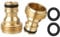 YUEHNEOM Tap Connector, 3/4 inch Brass Male Thread Hose Nozzle Quick Connect Adapter, Fitting Water Connector for Kitchen