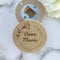 Décapsuleur de mariage personnalisé pour réfrigérateur -- (nom personnalisé de l'élément de fleur floral mignon) Aimant en bois Décapsuleur magnétique Party Favor Cadeau de mariage Souvenir