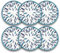 ARCA, Servizio di Piatti, Set di 6 Piatti Piani, Realizzati in Melamina, Set per la Tavola, Collezione Fish, 28x2 cm