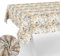 Stoff Tischdecke Tischwäsche Textil Tischtuch Baumwolle Polyester Gewebe abwaschbar pflegeleicht, in rund oval eckig Holzmosaik 160x120cm Schnittkante