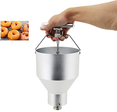 Batter Dispenser Donut Maker Stainless Steel Pancake Batter Dispenser for Commercial Donut Machine Stainless Steel High Capacity Donut Maker Kitchen Pastry Baking DIY Tool