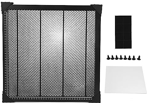 Honeycomb, tavolo da lavoro a nido d'ape laser, con marcatura e piastra in alluminio, per macchina per incisione laser (400 x 400 mm)