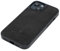 PORTER RILEY - Leather Case Compatible with iPhone 15. Premium Genuine Leather Slim Back/Bumper/Shell/Shockproof Case (Pure Black)