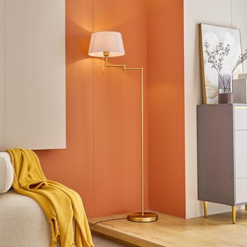 Lindby ,schwenkbar in Bronze aus Metall (1 flammig, E27) - Stehleuchte Standleuchte Floor Lamp Wohnzimmerlampe Wohnzimmerleuchte