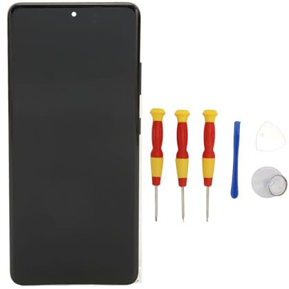 Écran de Remplacement pour S21 Ultra 5G G998U / G998B / G998FDS, Assemblage de Numériseur D'écran Tactile avec Cadre, avec Empreinte Digitale, avec Kit D'outils Noir