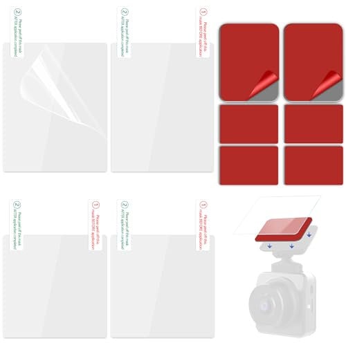 Car Windshield Electrostatic Film and Double-Sided Sticker Adhesive Pad for Mounting Dash Cam, Camera, Windshield Sticker Applicator Car Decals Sticky Pad