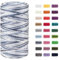 CAMAL Polypropylene Garn 1,5mm x 200m Häkelgarn für Taschen Makramee Garn für Handtasche Häkeln Polypropylene Yarn für Handwerk Wohndekorationen, Platzteller, Umhängetasche (Grau-Weiß)