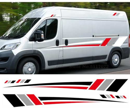 Viele Karosserieaufkleber, Wohnmobil-Streifen, Grafikaufkleber, für Peugeot, für Citroen Jumper, für FIAT Ducato, für Wohnmobil-Zubehör, 6 Stück