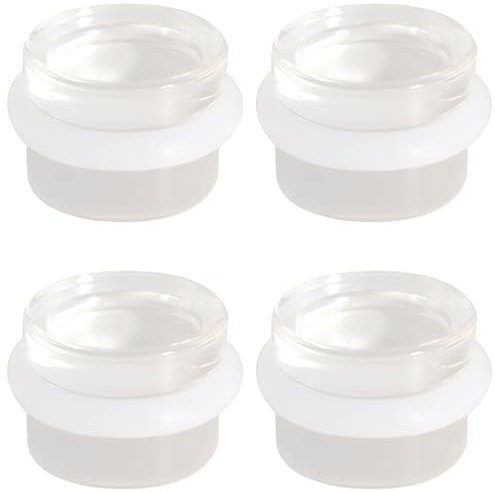 Topes Para Puertas Suelo - Pack 4 Tope Puertas Suelo - Tope Puerta - Topes Para Puertas - Door Stopper - Topes Puertas - Topes Puertas Suelo - Topes De Puerta - Topes De Puertas Suelo (Transparente)