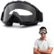 BNOYONERAS Snowboardbrille, UV-Schutz Goggle, Ski Snowboard Brille, Motorradbrille, Schneebrille Helmkompatibel, Sportbrille für Skifahren, Motorrad, Fahrrad, Skaten (Transparent)