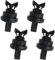 Asical 7705099001 8200675047 1606854680 4 clips de fijación para bandeja de maletero de coche, clips de fijación para bandeja de sombrero, clips de cordón negros aptos para Clio Megane Scenic Qashqai