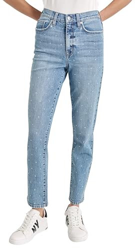 DKNY,Women's HR Slim/Strt W/Studs, Ocean,27