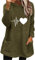 biJerou Damen Fleecepullover Casual Flauschiger Fleece Taschen - Damen Sweatshirts Mit Taschen Für Damen - Ohne Kapuze Mit Taschen Funktionsshirt Langarm Sweatshirt Pulli Hochkragen Sweatjacke