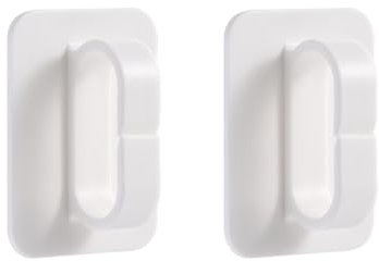 2 Stück Wandhaken Wandhaken Moderne Einfache Klebehaken Robustes ABS-Ringform-Design Multifunktions-Wandhaken für Zuhause