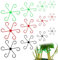 12 Pcs Plant Stem Support Climbing Plant Support Climbing Houseplant Stem Supports Plastic Plant Stem Holders Reusable Flower Plant Stakes Trellis Stem Hook Growth Accessories For Plant Garden