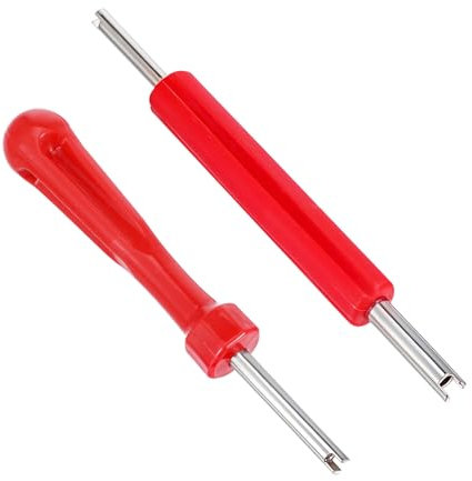JIEYAO 2 unidades de extractores de válvula, 2 lados, herramienta de núcleo de 2 estilos, extractor de válvula de neumático, reparación de válvulas, llave de coche, reparación de neumáticos,