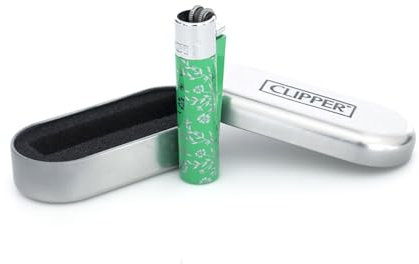 Clipper Metall Feuerzeug (Clipper Metall Green Pattern)