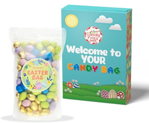 Candyfrizz Ovetti di cioccolato PASQUA – Busta da 1 kg - Latte Fondente Pistacchio