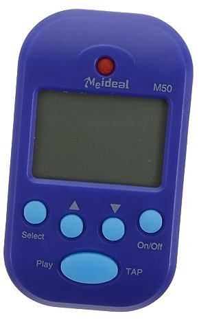 Yardwe 1 Stück elektronisches Metronom Gitarrentempo üben Metronom zum Üben der Gitarre lichtmetronom licht metronom metronome Praktisches Gitarren-Metronom Mini-Metronom Kunststoff Blue
