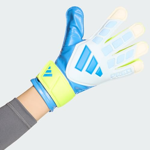 adidas Unisex Goalkeeper Glove Training JUNIOR, ray Blue/Crystal Sky/solar Yellow, 7