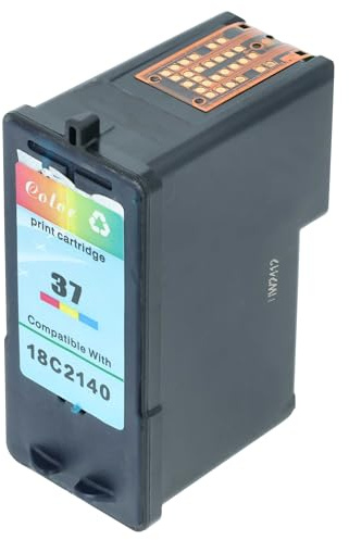 vhbw Tintenpatrone Cyan/Magenta/Yellow als Ersatz für Lexmark 37A | 18C2180E, 37, 37XL (wiederaufgefüllt, 18ml)