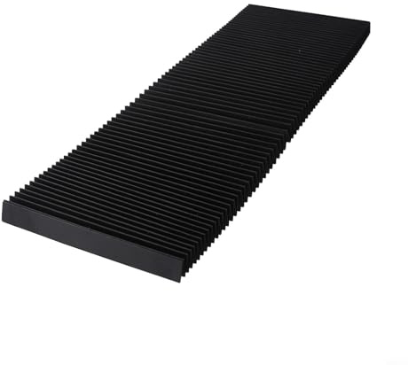 Flexibler Akkordeon-Schutz für CNC, Fräsmaschinen-Schutzhülle mit staubdichtem Faltenbalg, Teleskop-Schraubenschutz für Werkzeugschiene, 1,5 m Dehnungslänge, Schwarz (135 mm)