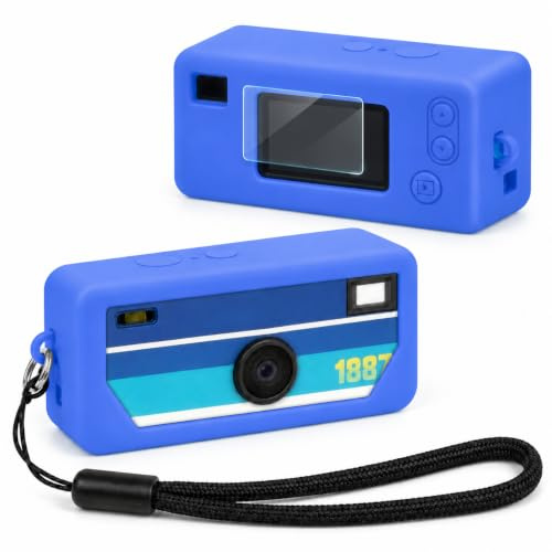 PAIYULE Silikonhülle für Kodak Charmera Keychain, passgenauer Kratzschutz | Passgenaue Öffnungen halten Objektiv und Tasten frei; dünn, flexibel und leicht für Schlüsselbund oder Tasche