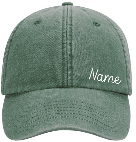 Elefantasie Personalisierte Vintage Cap für Kinder Baseball Kappe mit Name oder Wunschwort Bedruckt für Jungen und Mädchen