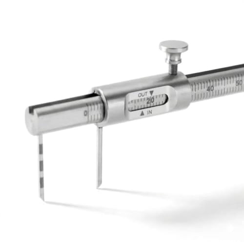 Dental Messschieber Edelstahl - Zahnimplantat Knochenrücken 128mm