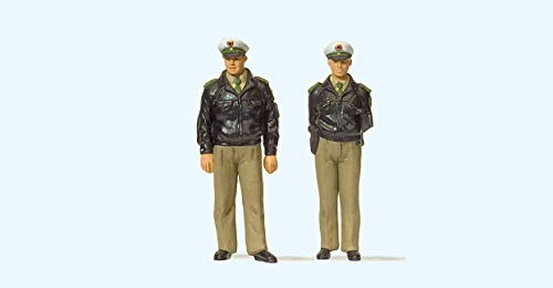 Preiser 65363 Polizisten stehend Grüne Uniform