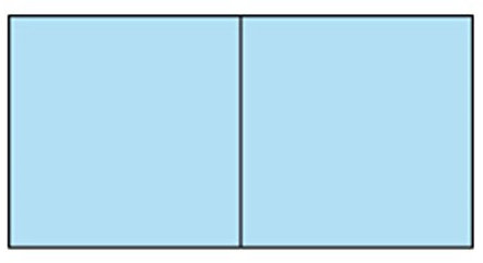 Paperado Quadratische Faltkarte, 157 x 157 mm, Aquamarin, 5 Stück