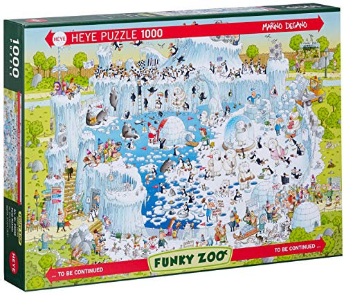 Heye 29692 - Standardpuzzle, Marino Degano Zoo Polar Habitat, 1000 Teile (Funky Zoo Puzzle Heye)