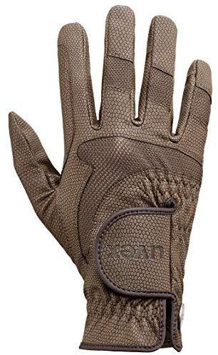 Uvex i-Performance 2 - Flexibler, optimal belüfteter Reithandschuh für Damen und Herren - exzellenter Grip & strapazierfähig - touchscreenfähig - Brown - 10.5