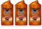 Ushuaïa - Polynésie Douche Exfoliante Révélatrice de Bronzage à l'Huile de Monoï et Roucou - 250 ml - Lot de 3