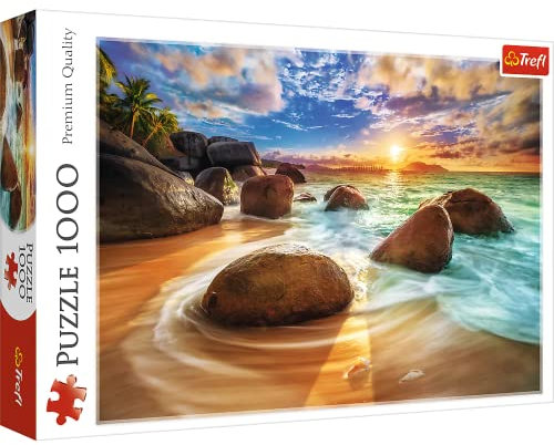 Trefl TR10461 Samudra Beach, Indien 1000 Teile, Premium Quality, für Erwachsene und Kinder ab 12 Jahren Puzzle, Farbig