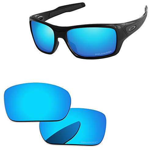 PapaViva Verres de remplacement pour Oakley Turbine OO9263, bleu glace, Turbine