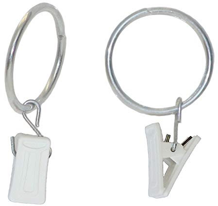 10 Gardinenrollen Gardinenröllchen Gardinenhaken (Ringklammer)