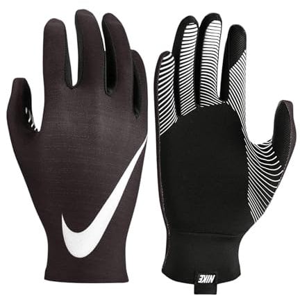 Nike Damen Women's Base Layer Laufhandschuhe, Black/Pure Platinum, M