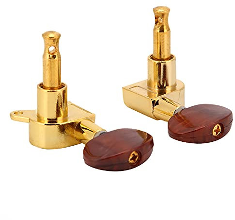 Akustikgitarren Mechaniken Stimmwirbel für Akustikgitarren Mechaniken 3R 3L Chrom(Gold)