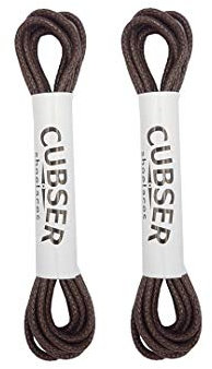 Lot de 2 paires de lacets ronds cirés durables et fins de 3 mm pour chaussures Oxford décontractées, marron, 75 cm