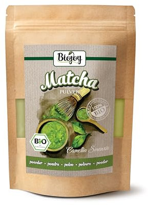 Biojoy Matcha en polvo Ecológico (250 g), Té Verde Matcha, natural y sin aditivos (Camellia Sinensis)