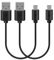 Geekria QuickFit Lot de 2 câbles de charge compatibles avec Bose QC35, QC35 2, SoundLink, SoundLink II/USB-A vers micro-USB pour écouteurs Bose Noir 30 cm