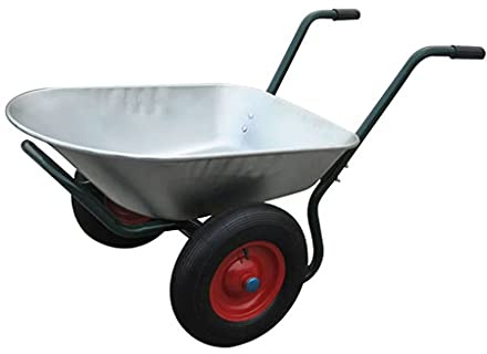 Gawany Schubkarre 2-Rad Bauschubkarre Garten Hofkarre Arbeitskarre max.150kg 66L